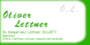 oliver lettner business card